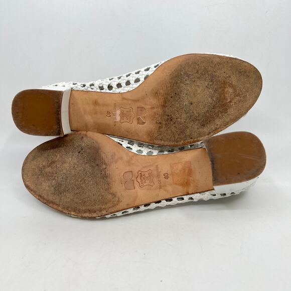 Spanish Woven Leather Block Heels - Picture 6 of 8